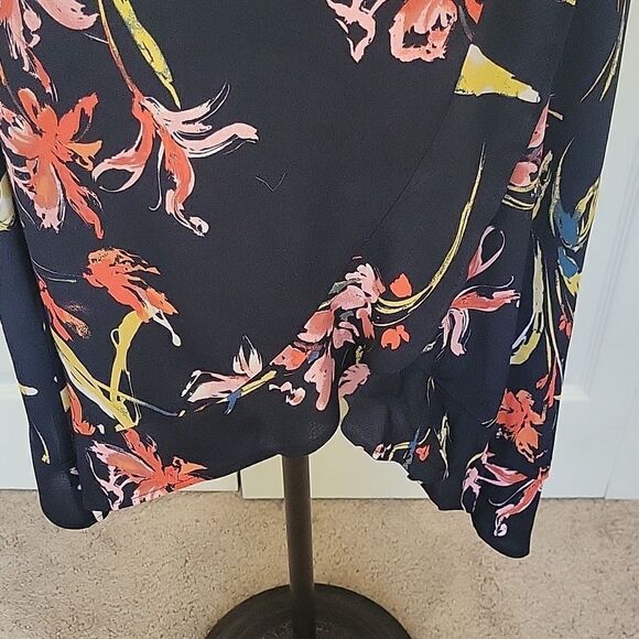 LEITH Floral High Low Wrap Dress Size XS - Picture 4 of 7